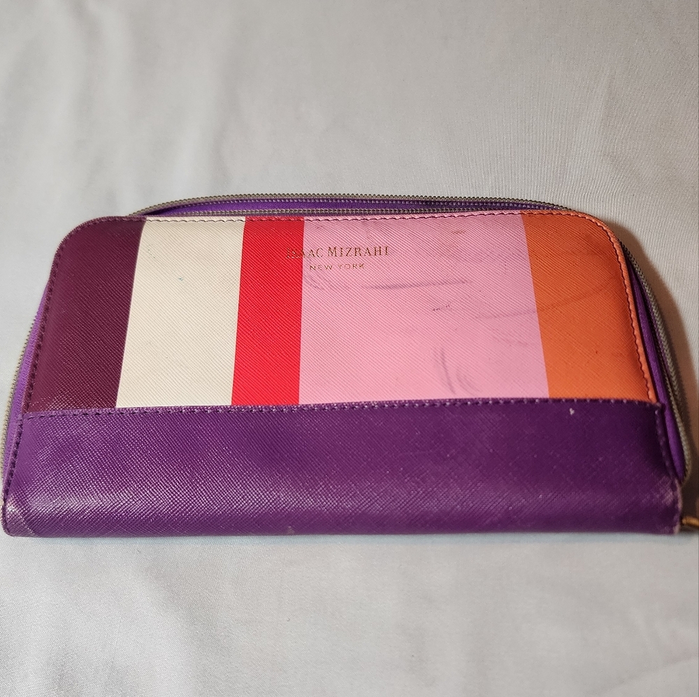 Isaac Mizrahi Colorful Striped Wallet Has Flaws